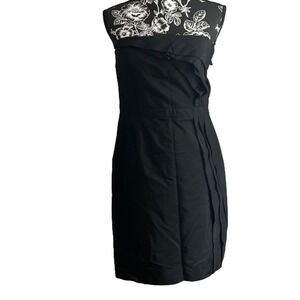 Ann Taylor LOFT little black strapless dress 4